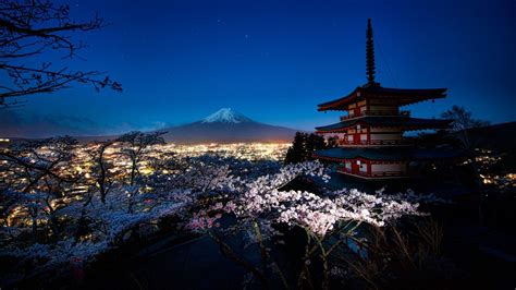 Churei Tower and Mount Fuji - backiee