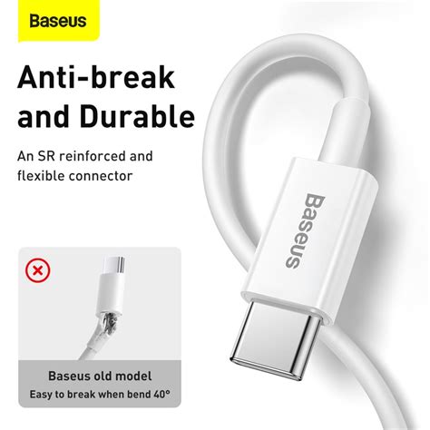 Baseus USB C Cable for iPhone 12 11 20W PD Fast Charge USB C to ...