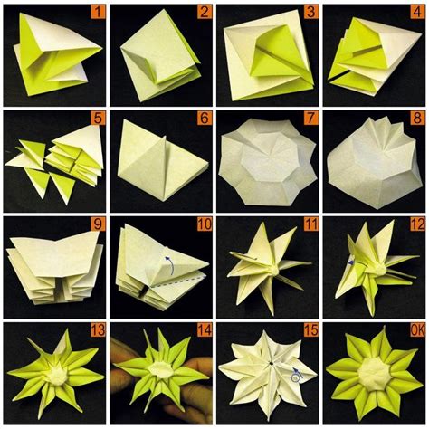 how to make an origami flower out of paper