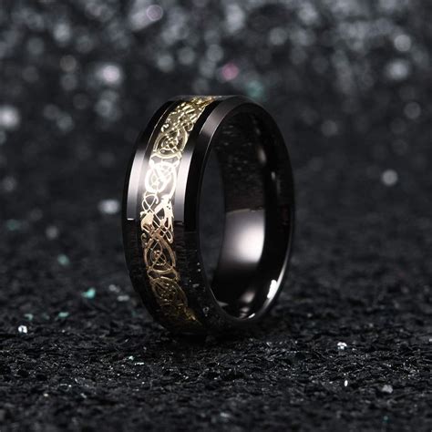 Dragon Ring - Gold & Black – Silk & Cotton