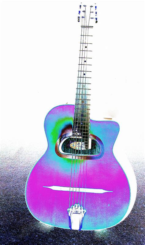 Psychedelic Guitar Photograph by Heather Provan - Fine Art America