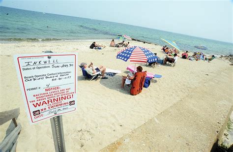 State orders Oak Bluffs beaches closed, water fails standard - The Martha's Vineyard Times