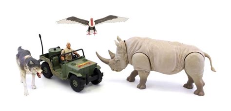 Jumanji action figures - Ultimate set Collection Rhino, jeep, wolf, vulture | Action figures ...