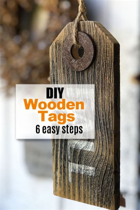 How To Make Wooden Tags In 6 Easy Steps | Wooden tags, Fall home decor ...