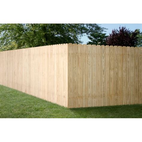 Severe Weather 4-ft H x 8-ft W Pressure Treated Southern Yellow Pine Dog Ear Fence Panel in the ...