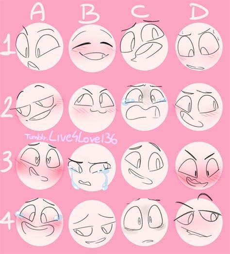 Cute faces | Drawing face expressions, Drawing expressions, Art reference