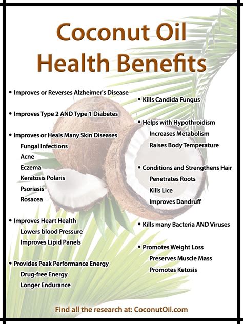 The Health Benefits of Virgin Coconut Oil