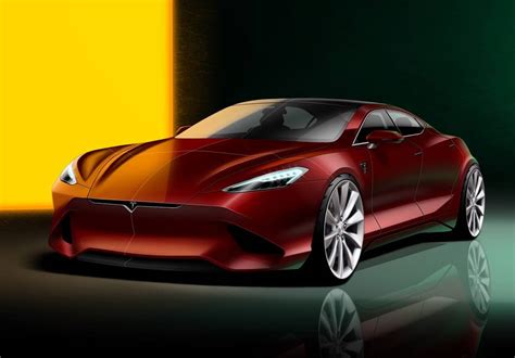 Tesla Model S Rendering Reveals Dated Design of Current Electric Sedan ...