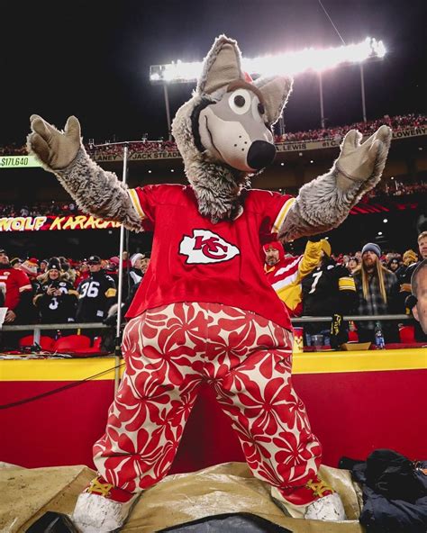Kansas City Chiefs: Best mascot in the NFL. Happy National Mascot Day, KC Wolf!… in 2022 ...
