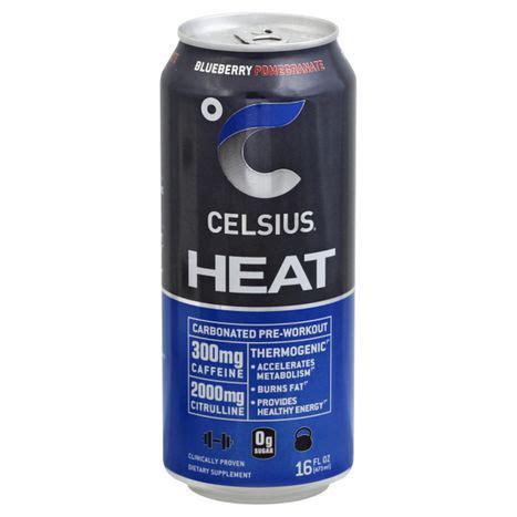 Buy Celsius Pre-Workout, Carbonated, Heat, Bl... Online | Mercato