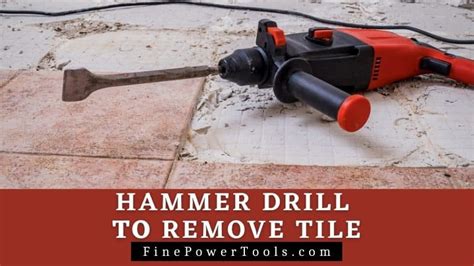 Hammer Drill to Remove Tile. Easy Floor Tile Removal Tool