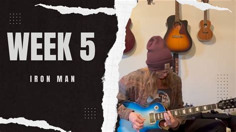 Learning the Iron Man Riff by Black Sabbath on Guitar | Week 5 of (re) Learning the Guitar - YouTube