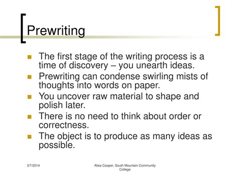 PPT - Prewriting PowerPoint Presentation, free download - ID:26006