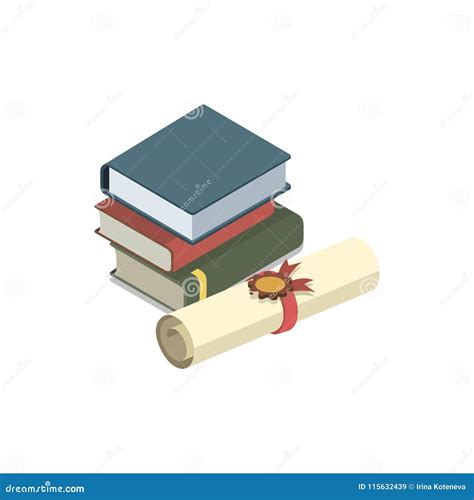 Law Books Isometric 3D Elements Stock Vector - Illustration of judge, symbol: 115632439