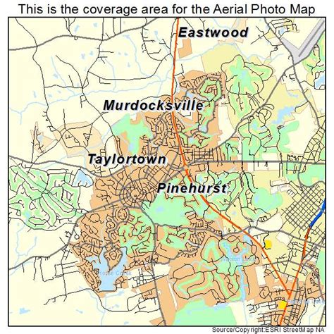 Aerial Photography Map of Pinehurst, NC North Carolina