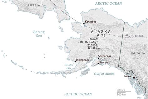 Mt mckinley map | Canada map, Map, Mckinley