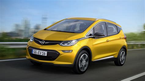 Opel Ampera-e, Geneva International Motor Show 2016, electric cars, yellow HD Wallpaper