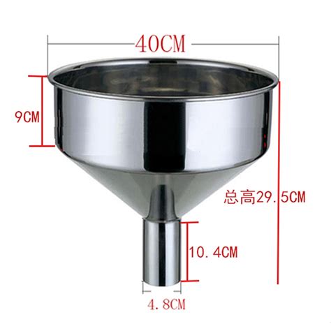 Funnel Stainless Steel Large funnel stainless steel metal wine funnel fuel funnel large extra ...