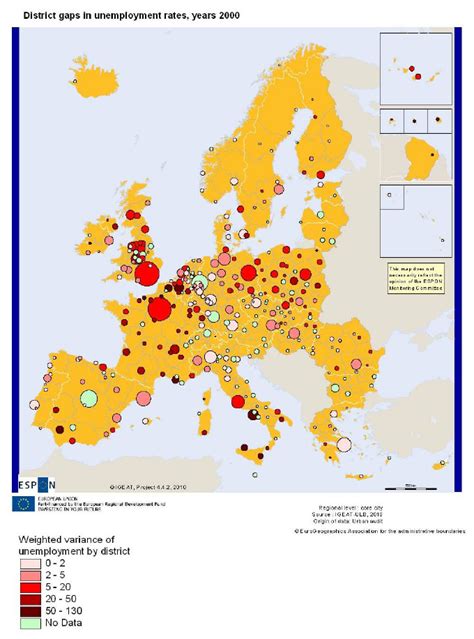 District inequalities in European cities Note: For each city ...