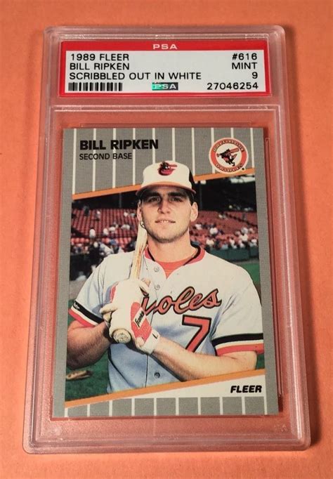 1989 Bill Ripken #616 F Face FF Error Card Graded AIRBRUSH WhiteOut ...