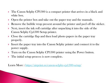 PPT - Easy Guidance For Canon Selphy CP1300 Setup PowerPoint ...