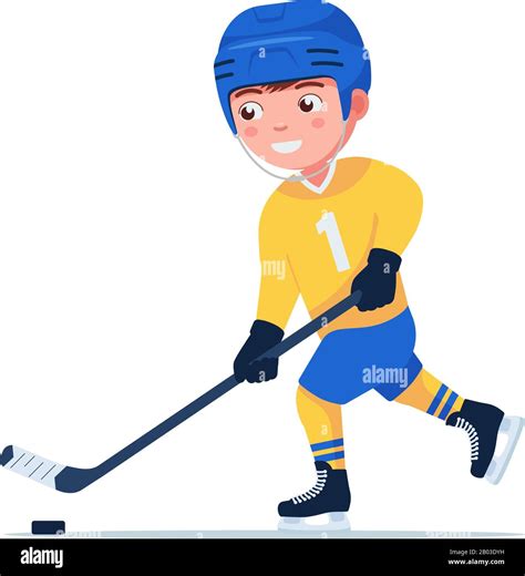 Kid Hockey Player Clipart