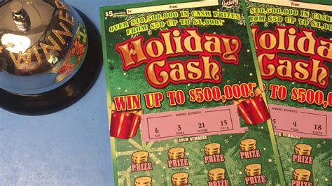 Florida Lottery Scratch Offs - Holiday Cash - YouTube