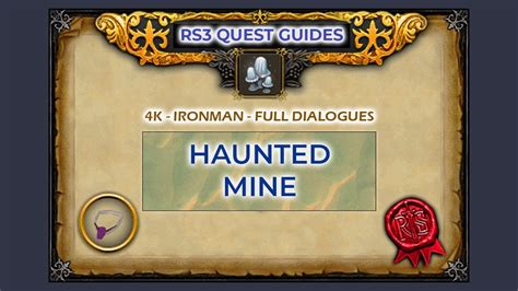 RS3: Haunted Mine Quest Guide | 4K | Ironman - YouTube