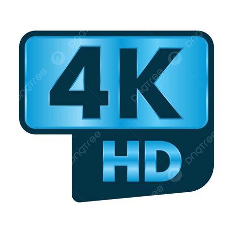 Botão De Resolução De Vídeo 4k Hd Vetor PNG , 4k Transparente, 4k Ultra Hd Transparente, Botão ...