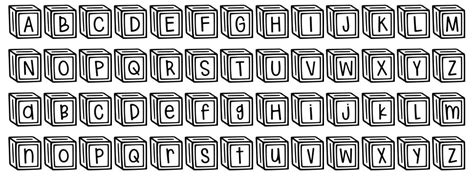 Letter Blocks font by Brittney Murphy Design | FontRiver