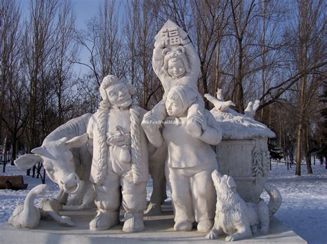 Harbin Snow Sculptures - Harbin Ice Festival Wallpapers, China