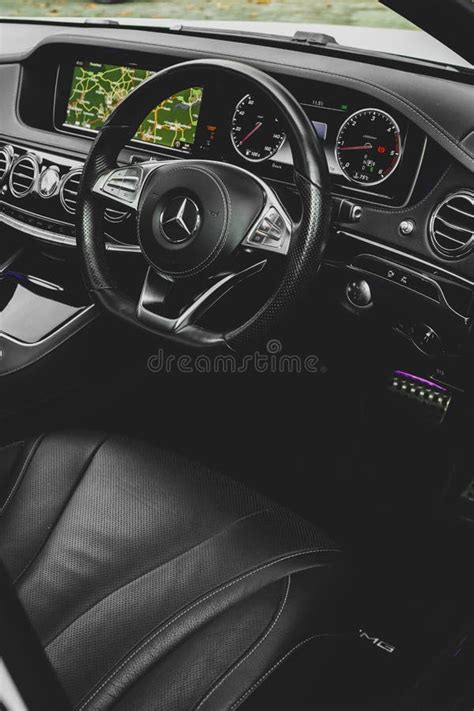 Mercedes C-Class Interior editorial stock photo. Image of mercedes ...