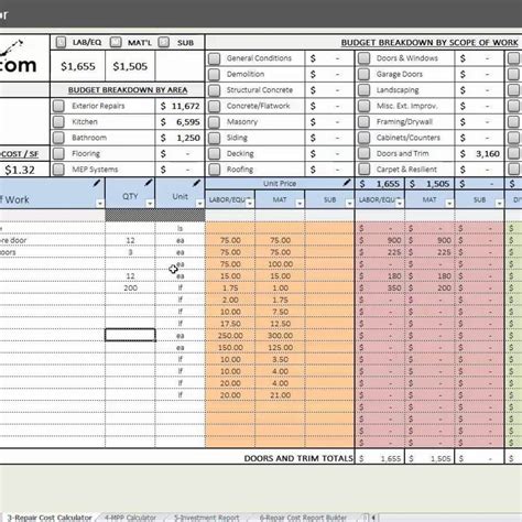 House Flipping Spreadsheet Xls pertaining to House Flipping Budget Spreadsheet Template And ...