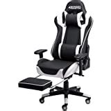 Amazon.com: BestMassage Gaming Chair Ergonomic Swivel Chair High Back Racing Chair, with ...