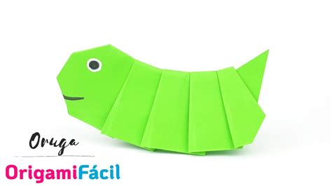 Cómo hacer un Gusano u Oruga de papel - Origami Fácil