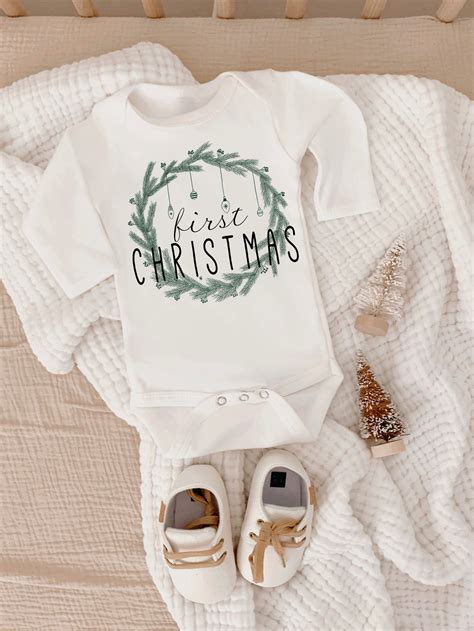 First Christmas Baby , Baby First Christmas, Baby Christmas Shirt, First Christmas Baby Outfit ...