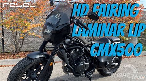 Honda Rebel - Fairing review. (HD quarter fairing Knockoff) - YouTube