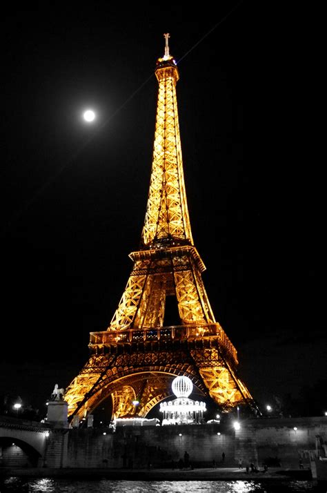 Free Images : light, night, eiffel tower, paris, france, landmark, tour ...