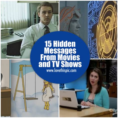 15 Hidden Messages From Movies and TV Shows