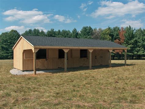 Riverview Horse Barns creates beautiful shed rows that you can ...