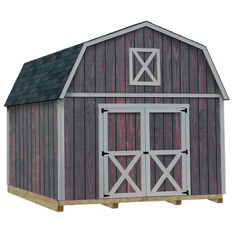 Shop Best Barns Denver with Floor Gambrel Engineered Wood Storage Shed ...