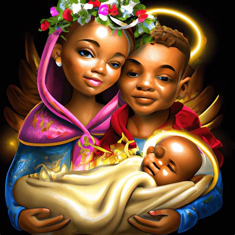 High Definition African American Bible Nativity Scene · Creative Fabrica