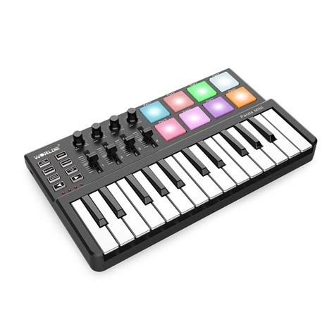 WORLDE Panda Mini Portable 25-Key USB Keyboard Drum Pad and MIDI Controller- Buy Online in ...