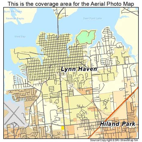 Aerial Photography Map of Lynn Haven, FL Florida