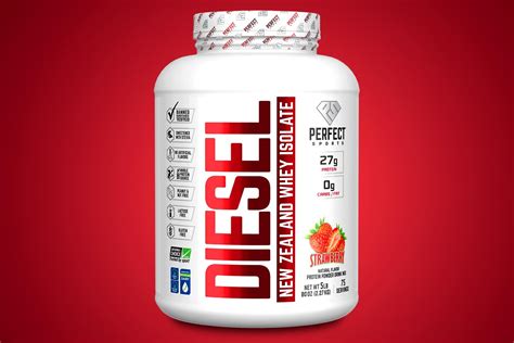 Perfect Sports Diesel protein powder coming soon in Strawberry