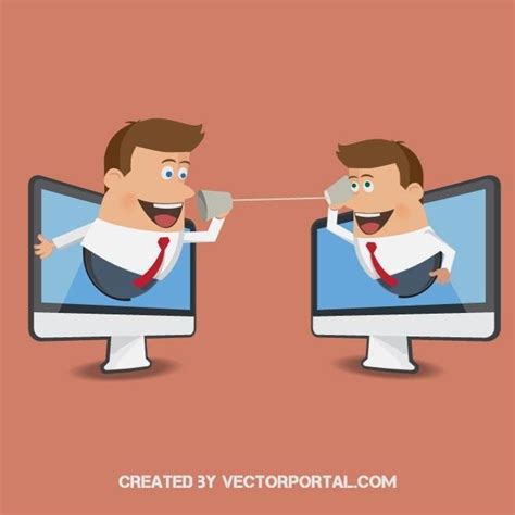 Digital communication concept vector | Communication illustration, Free ...