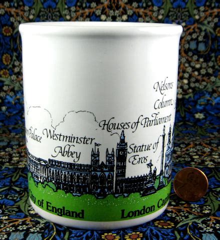 London Mug Souvenir London Landmarks Original Sticker 1980s Souvenir ...