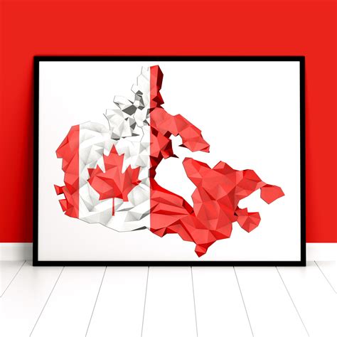 Canada Poster Map of Canada Printable Wall Art - Etsy Canada