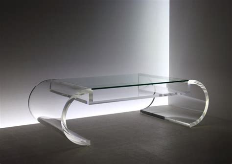 Curve Clear Acrylic Desk - Contemporary luxury furniture, lighting and ...