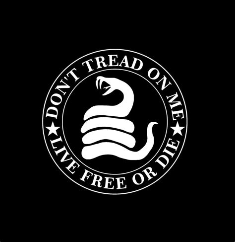 Don’t Tread On Me Live Free Gadsden 2nd Amendment Window Decal Sticker ...